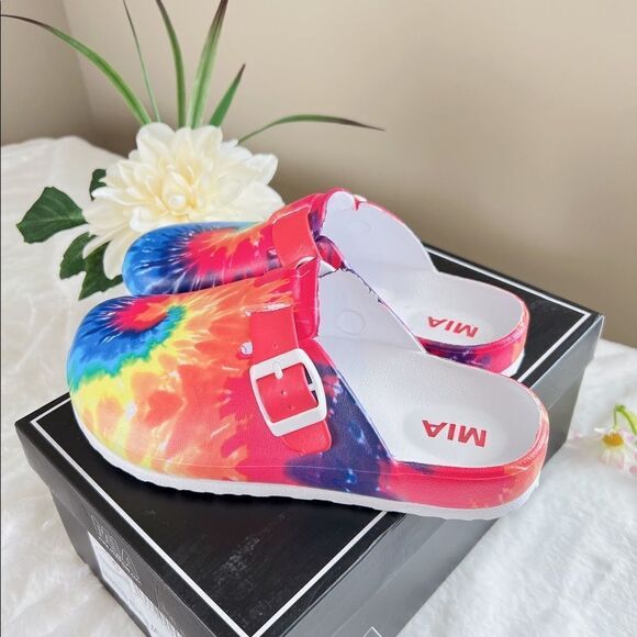 Mia Bela Print Slip-on Tie dye Clogs‎ - Picture 2 of 5